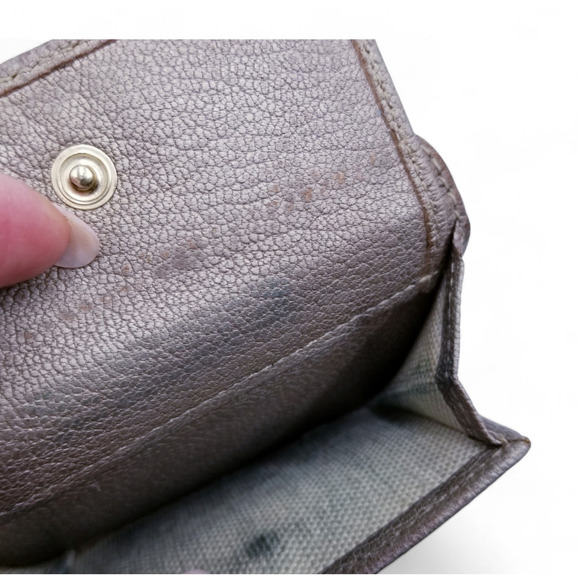 JIMMY CHOO Metallic Leather Gold Stars Tri-Fold Wallet 40718070 - Picture 7 of 12